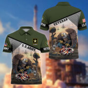 Premium US Veterans Polo Shirt BPHN100412, Gifts For US Veterans, Gifts On Memorial Day, Father's Day, Armed Forces Day, Veterans Day. - Image 7