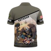 Premium US Veterans Polo Shirt BPHN100412, Gifts For US Veterans, Gifts On Memorial Day, Father's Day, Armed Forces Day, Veterans Day. - Image 3