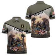 Premium US Veterans Polo Shirt BPHN100412, Gifts For US Veterans, Gifts On Memorial Day, Father's Day, Armed Forces Day, Veterans Day. - Image 4