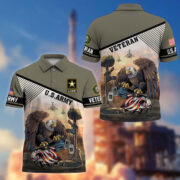 Premium US Veterans Polo Shirt BPHN100412, Gifts For US Veterans, Gifts On Memorial Day, Father's Day, Armed Forces Day, Veterans Day. - Image 4