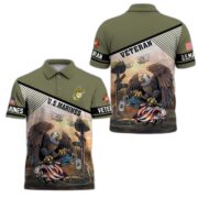 Premium US Veterans Polo Shirt BPHN100412, Gifts For US Veterans, Gifts On Memorial Day, Father's Day, Armed Forces Day, Veterans Day. - Image 22