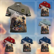 Premium US Veterans Polo Shirt BPHN100412, Gifts For US Veterans, Gifts On Memorial Day, Father's Day, Armed Forces Day, Veterans Day.