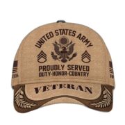 Premium US Veterans Baseball Hats BPVC230401, Custom Name, Rank, Gifts For US Veterans On Father's Day, Armed Forces Day, Independence Day, Veterans Day. - Image 2