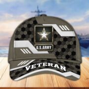 Premium US Veterans Baseball Hats BPHN220411, Gifts For US Veterans On Father's Day, Armed Forces Day, Independence Day, Veterans Day. - Image 2