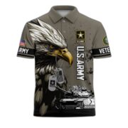 Premium US Veterans Polo Shirt BPHN230412, Gifts For US Veterans, Gifts On Memorial Day, Father's Day, Armed Forces Day, Veterans Day. - Image 2
