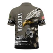 Premium US Veterans Polo Shirt BPHN230412, Gifts For US Veterans, Gifts On Memorial Day, Father's Day, Armed Forces Day, Veterans Day. - Image 3