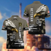 Premium US Veterans Polo Shirt BPHN230412, Gifts For US Veterans, Gifts On Memorial Day, Father's Day, Armed Forces Day, Veterans Day. - Image 4