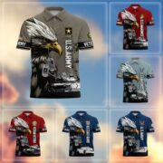 Premium US Veterans Polo Shirt BPHN230412, Gifts For US Veterans, Gifts On Memorial Day, Father's Day, Armed Forces Day, Veterans Day.