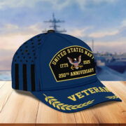 Premium 250th Anniversary For Navy Hat BPVC060515, Gifts For US Navy Veteran - Image 2