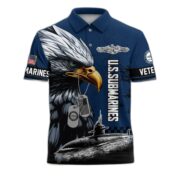 Premium US Navy Submarine Polo Shirt BPVC150511, Gifts For US Veteran