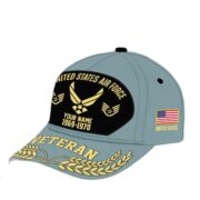 Premium US Veterans Baseball Hats BPHN080512, Custom Name, Rank, Year, Gifts For US Veterans On Father's Day, Armed Forces Day, Independence Day, Veterans Day. - Image 25