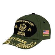 Premium US Veterans Baseball Hats BPHN080512, Custom Name, Rank, Year, Gifts For US Veterans On Father's Day, Armed Forces Day, Independence Day, Veterans Day. - Image 4