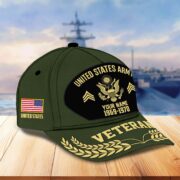 Premium US Veterans Baseball Hats BPHN080512, Custom Name, Rank, Year, Gifts For US Veterans On Father's Day, Armed Forces Day, Independence Day, Veterans Day. - Image 3