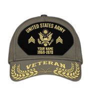 Premium US Veterans Baseball Hats BPHN080512, Custom Name, Rank, Year, Gifts For US Veterans On Father's Day, Armed Forces Day, Independence Day, Veterans Day. - Image 5