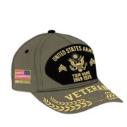 Premium US Veterans Baseball Hats BPHN080512, Custom Name, Rank, Year, Gifts For US Veterans On Father's Day, Armed Forces Day, Independence Day, Veterans Day. - Image 6
