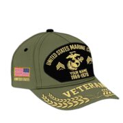 Premium US Veterans Baseball Hats BPHN080512, Custom Name, Rank, Year, Gifts For US Veterans On Father's Day, Armed Forces Day, Independence Day, Veterans Day. - Image 21
