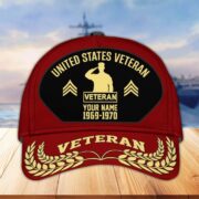 Premium US Veterans Baseball Hats BPHN080512, Custom Name, Rank, Year, Gifts For US Veterans On Father's Day, Armed Forces Day, Independence Day, Veterans Day. - Image 35