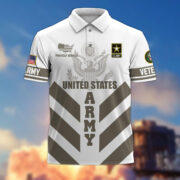 Premium US Veterans Polo Shirt BPHN280411, Gifts For US Veterans, Gifts On Father's Day, Armed Forces Day, Veterans Day. - Image 2