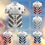 Premium US Veterans Polo Shirt BPHN280411, Gifts For US Veterans, Gifts On Father's Day, Armed Forces Day, Veterans Day.