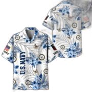 Unique Custom Name, Rank, US Navy Hawaiian Shirt VPVC406202, Gifts For Navy Veteran, Best Gifts On Father's Day, Independence Day, Veterans Day. - Image 3