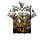 Premium US Veterans Hawaiian Shirt BPHN120611, Gifts For US Veterans, Gifts On Independence Day, Veterans Day.