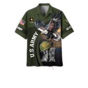 Premium US Veterans Hawaiian Shirt BPHN040611, Gifts For US Veterans, Gifts On Independence Day, Veterans Day.