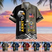 Premium US Veterans Hawaiian Shirt With Pocket BPVC200602, Gifts For US Veterans, Gifts On Independence Day, Veterans Day.