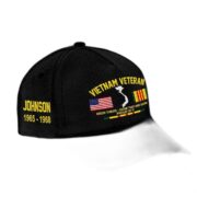 Premium Custom Vietnam Veteran Embroidered Hats VPVC307817, Gifts For Vietnam Veteran, Gifts On Father's Day, Armed Forces Day, Independence Day, Veterans Day. - Image 3
