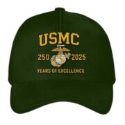 Premium USMC Embroidered Hats VPVC307833, 250th Anniversary Marine Corps Hat, Gifts For Marine Veteran, Gifts On Father's Day, Veterans Day.