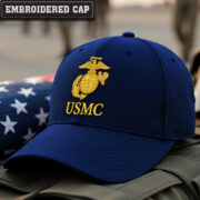 Premium USMC Embroidered Hats VPVC307846, Gifts For Marine Veteran, Gifts On Father's Day, Armed Forces Day, Independence Day, Veterans Day. - Image 2