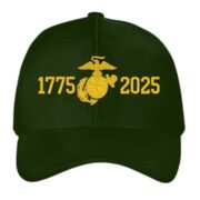 Premium USMC Embroidered Hats VPVC307850, 250th Anniversary Marine Corps Hat, Gifts For Marine Veteran, Gifts On Father's Day, Veterans Day.