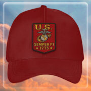 Premium USMC Embroidered Hats VPVC307875, Gifts For Marine Veteran, Gifts On Father's Day, Armed Forces Day, Independence Day, Veterans Day.