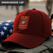Premium USMC Embroidered Hats VPVC307875, Gifts For Marine Veteran, Gifts On Father's Day, Armed Forces Day, Independence Day, Veterans Day. - Image 2