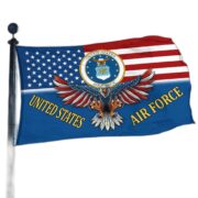 Premium USAF Grommet Flag BPVC300610, Gifts For US Veteran, Best Gifts On Father's Day, Independence Day, Veterans Day.