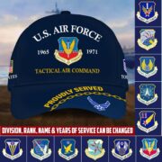 USAF Veteran Cap, Custom Name Rank, Year, Gifts for Air Force Veteran VPVC003904