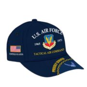 USAF Veteran Cap, Custom Name Rank, Year, Gifts for Air Force Veteran VPVC003904 - Image 2