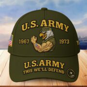 Premium Custom Name, Rank, US Veterans Embroidered Hats CPVC030701, Gift For US Veterans, Gifts On Father's Day, Armed Forces Day, Veterans Day. - Image 2