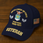 Premium Custom Name, Rank, Year, US Veterans Embroidered Hats BPVC300601, Gift For US Veterans, Gifts On Father's Day, Armed Forces Day, Veterans Day. - Image 13