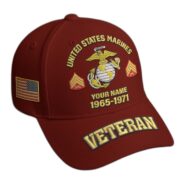 Premium Custom Name, Rank, Year, US Veterans Embroidered Hats BPVC300601, Gift For US Veterans, Gifts On Father's Day, Armed Forces Day, Veterans Day. - Image 10