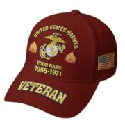 Premium Custom Name, Rank, Year, US Veterans Embroidered Hats BPVC300601, Gift For US Veterans, Gifts On Father's Day, Armed Forces Day, Veterans Day. - Image 11