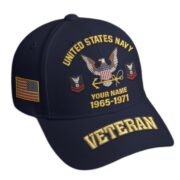Premium Custom Name, Rank, Year, US Veterans Embroidered Hats BPVC300601, Gift For US Veterans, Gifts On Father's Day, Armed Forces Day, Veterans Day. - Image 6