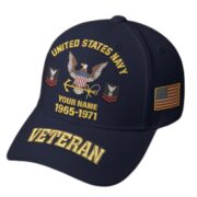 Premium Custom Name, Rank, Year, US Veterans Embroidered Hats BPVC300601, Gift For US Veterans, Gifts On Father's Day, Armed Forces Day, Veterans Day. - Image 7
