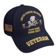 Premium Custom Name, Rank, Year, US Veterans Embroidered Hats BPVC300601, Gift For US Veterans, Gifts On Father's Day, Armed Forces Day, Veterans Day. - Image 8