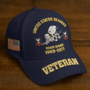 Premium Custom Name, Rank, Year, US Veterans Embroidered Hats BPVC300601, Gift For US Veterans, Gifts On Father's Day, Armed Forces Day, Veterans Day. - Image 8