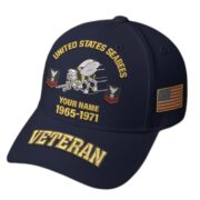 Premium Custom Name, Rank, Year, US Veterans Embroidered Hats BPVC300601, Gift For US Veterans, Gifts On Father's Day, Armed Forces Day, Veterans Day. - Image 9