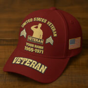 Premium Custom Name, Rank, Year, US Veterans Embroidered Hats BPVC300601, Gift For US Veterans, Gifts On Father's Day, Armed Forces Day, Veterans Day. - Image 19