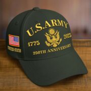 Premium Custom Name, Rank, Embroidered US Veterans Hats CPVC090701, 250th Anniversary, Gift For US Veterans, Veterans Day. - Image 2