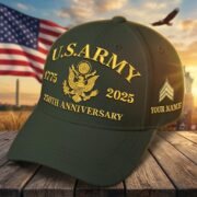 Premium Custom Name, Rank, Embroidered US Veterans Hats CPVC090701, 250th Anniversary, Gift For US Veterans, Veterans Day. - Image 3
