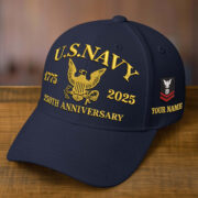 Premium Custom Name, Rank, Embroidered US Veterans Hats CPVC090701, 250th Anniversary, Gift For US Veterans, Veterans Day. - Image 7