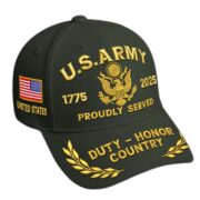 Premium Custom Name, Rank, Embroidered US Veterans Hats CPVC090702, 250th Anniversary, Gift For US Veterans, Gifts On Veterans Day. - Image 2
